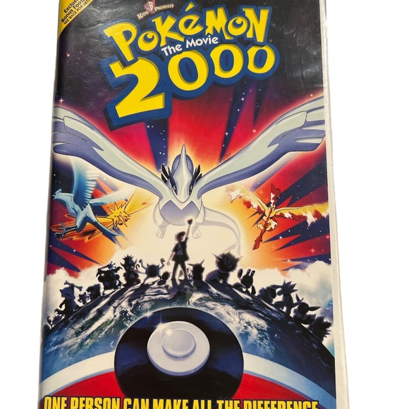 Vintage Pokemon 2000 The Movie VHS Tape Canadian Home Video - Picture 1 of 7